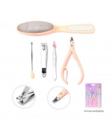 SET HERRAMIENTAS PARA PEDICURIA Y MANICURIA x5pzas - 38959x1