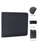 BILLETERA ZAFFIANO GO LISA NEGRA 11x7cm CON CAJA - 38  