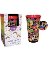 VASO CAFE C/TAPA LGTB C/ESTUCHE 590ml  - BVA20TCLGBx1