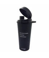 VASO CAFE PLASTICO C/TAPA PICO MOVIL BLACK 500ml - BVATMB  