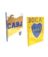 CUADERNO PPR BOCA JR.T.CARTON 17X22cm COSIDO 48hj.RAY. - L3CCOBOCx1