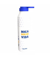 BOTELLA DE ALUMINIO BOCA COLOR BLANCO BALMB  