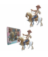 MUÑECA TINY Y SU CABALLO 33 x 32 x 8cm. - 55  