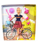 MUÑECA TINY Y SU BICICLETA C/ACCESORIOS 33 x 29 x 5cm. - 53  