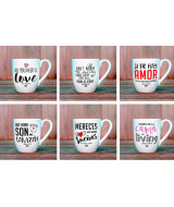 TAZA BOMBE 10 CM FRASES CANCIONES.-GA137FCA-S  