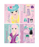 PRINCESS TOP STICKERS -4 TITULOS 16 PAGINAS  27X21,5 CM  -  200  