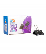 BINDER CLIPS EZCO NEGRO 51mm. - CAJA x12un. - 520  