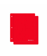 CARPETA EZCO NRO. 3 PLASTICA 2 TAPAS ROJO. - 203603-Rx1
