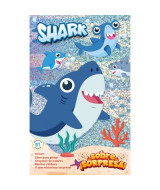 SOBRE SORPRESA INCLUYE LIBRO PARA PINTAR C/STICKERS Y CRAYONES -SHARKx1