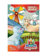 LIBRO DIVERSION EN CRAYONES -ANIMALES DE LA GRA  