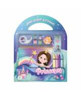 MALETIN JUGAR Y PINTAR -PRINCESAS 25x20cm 20 P  