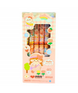 BOLIGRAFO BORRABLE RETRACTIL NENA KAWAII   - TINTA AZUL - 26  