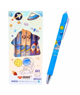 BOLIGRAFO BORRABLE RETRACTIL ASTRONAUTA  - TINTA AZUL  - 26  