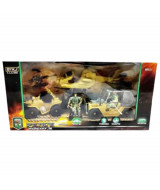 SET MILITAR JEEP + CUATRI + HELICOPTERO + FIGURA 45,5 X 13 X 22,5 CM.-BL7423/7  