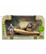 SET MILITAR BOTE + FIGURA 36 X 21 X 8.5 CM.-BL7  