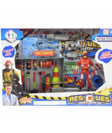 SET BOMBERO DE RESCATE  25*7.3*18CM.-BL8  