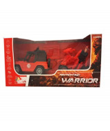 SET DE VEHICULOS DE RESCATE CON BOMBERO 32.2 x 14 x 10cm. - BL3  