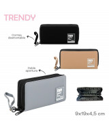 BILLETERA TRENDY VARIOS COLORES 9x19x4,5cm - 18649Bx1