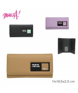 BILLETERA MUAA LARGA V.COLORES 11x19,5x2,5cm - 28367x1
