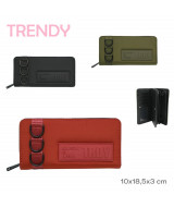 BILLETERA TRENDY VARIOS COLORES 10x18x3cm - 28334x1