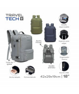 MOCHILA DE VIAJE TRAVEL TECH 42x29x18cm - 179  