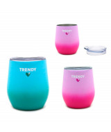 MATE TRENDY ACERO CON TAPA 280 ML .-16265Bx1