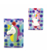 CUADERNO A5 FANTASÌA TRENDY UNICORNIO  80 HJS ESPIRALADO RAYADO  CON RELIEVE.-15  