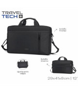 MALETIN  BOSSI CORDURA CON BOLSILLO FRONTAL NEGRO.-51  