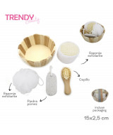 SET BAÑO TRENDY 5 PIEZAS 15x2,5x48cm. - 153  