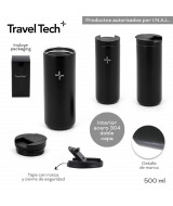 VASO ACERO TRAVEL TECH TERMICO C/TAPA ROSCA 500ml - 18  