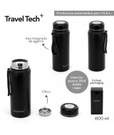 BOTELLA ACERO TRAVEL TECH TERMICA C/FILTRO 800ml - 18  