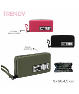 BILLETERA TRENDY MUJER 9x19x4cm V.COLORES - 18  
