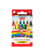 CRAYONES TRABI JUMBO x6 COLORES. -1  