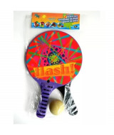 JUEGO DE PALETAS PLAYERAS CON PELOTA -   