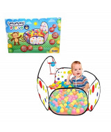 PELOTERO MODELO MONO C/ARO DE BASQUET C/50 PELOTAS 100 x 60 x 80cm. - 405-0  