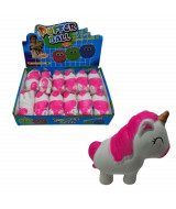 UNICORNIO SQUISHY BLANCO C/ROSA 12cm. - 150-0  