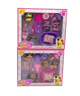 Q-SAHPE PUPPY PERRITOS CON BAÑERA + ACCESORIOS 28 x 23 x 5cm.-  211-0  