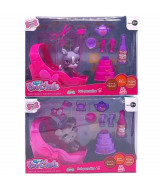 PETCLUB PERRITO C/CARRITO A PILAS + ACCESORIOS 21 x 15 x 10cm. - 211-0  