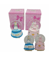 BOLA DE NIEVE MUSICAL A CUERDA VARIOS MODELOS Y MELODIAS 13,5 x 13,5 x 18,5cm. - 407-0  
