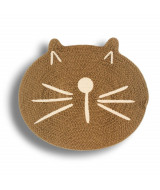 ALFOMBRA CARA DE GATO MARRÓN 35x45cm - B04  