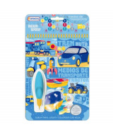 AGUA WOW LIBRO DE ACTIVIDADES TRASPORTES C/LAPIZ MAGICO 15x25cm. - TAP00  