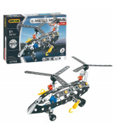 HELICOPTERO PARA ARMAR 127PZ CITY METAL  - IKMETAL  