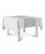 CAMINO DE MESA ECO COOK LINO GRIS 160x40cm. - 40325  