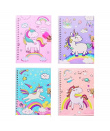 DIARIO INTIMO J Y M ANILLADO UNICORNIOS 13 x 18cm 50 hjs. - 0  