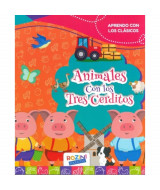 LIBRO DIDACTICO ANIMALES CON LOS TRES CERDITOS 24 PAG. 23X25CM -  