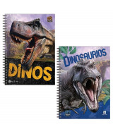 CUADERNO ROZINI ESP T/D 21x29,7 DINOSAUR ACTION 90hj. RAY.  