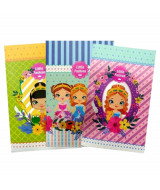 CUADERNO ROZINI T/F 16x21 LITTLE FASHION 24hj. LISO -1  