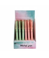 BOLIGRAFO MULTIPAPERS MG METALICO CUERPO PASTEL. - 25-  