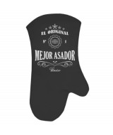 MANOPLA GABARDINA MEJOR ASADOR NEGRA 6034  