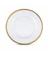 PLATO SITIO BORDE TRENZ DORADO. - K01  